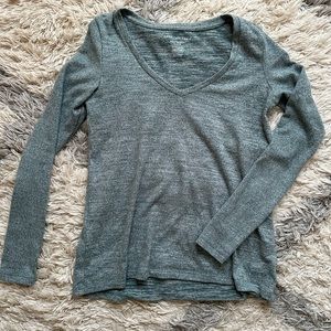 American Eagle soft & sexy plush long sleeve (teal) (xs)